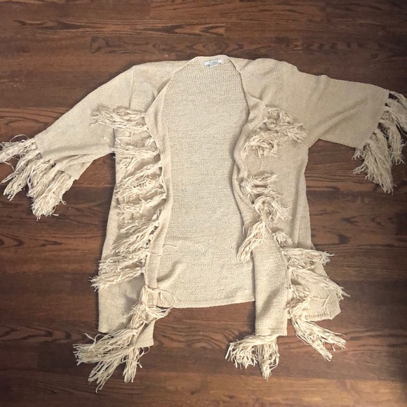 Ariat Sweaters - Ariat Tan Kallista Tassel Cardigan, M